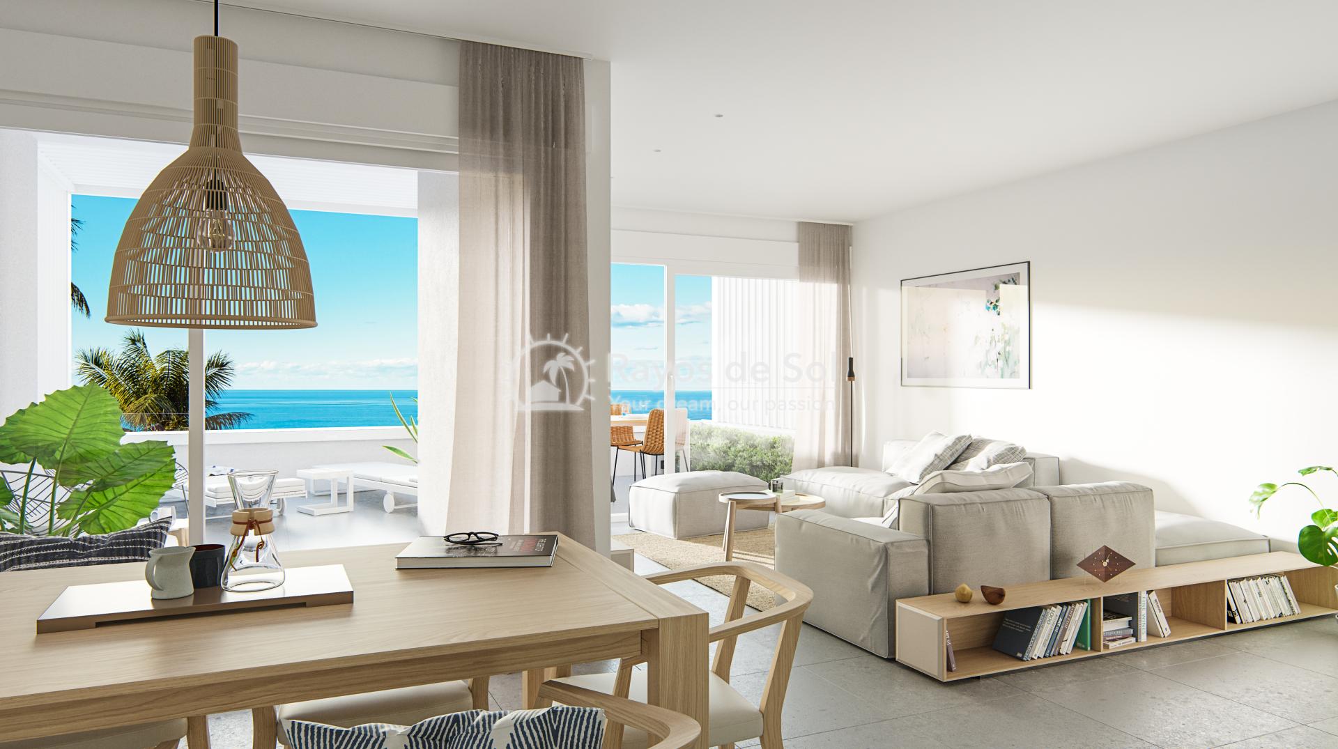 Magnificent top floor apartment with seaview  in Villajoyosa, Costa Blanca (VIRGBB3-2P) - 2