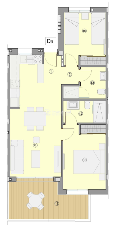 Apartment  in Villamartin, Orihuela Costa, Costa Blanca (VITMAR2-2A) - 14