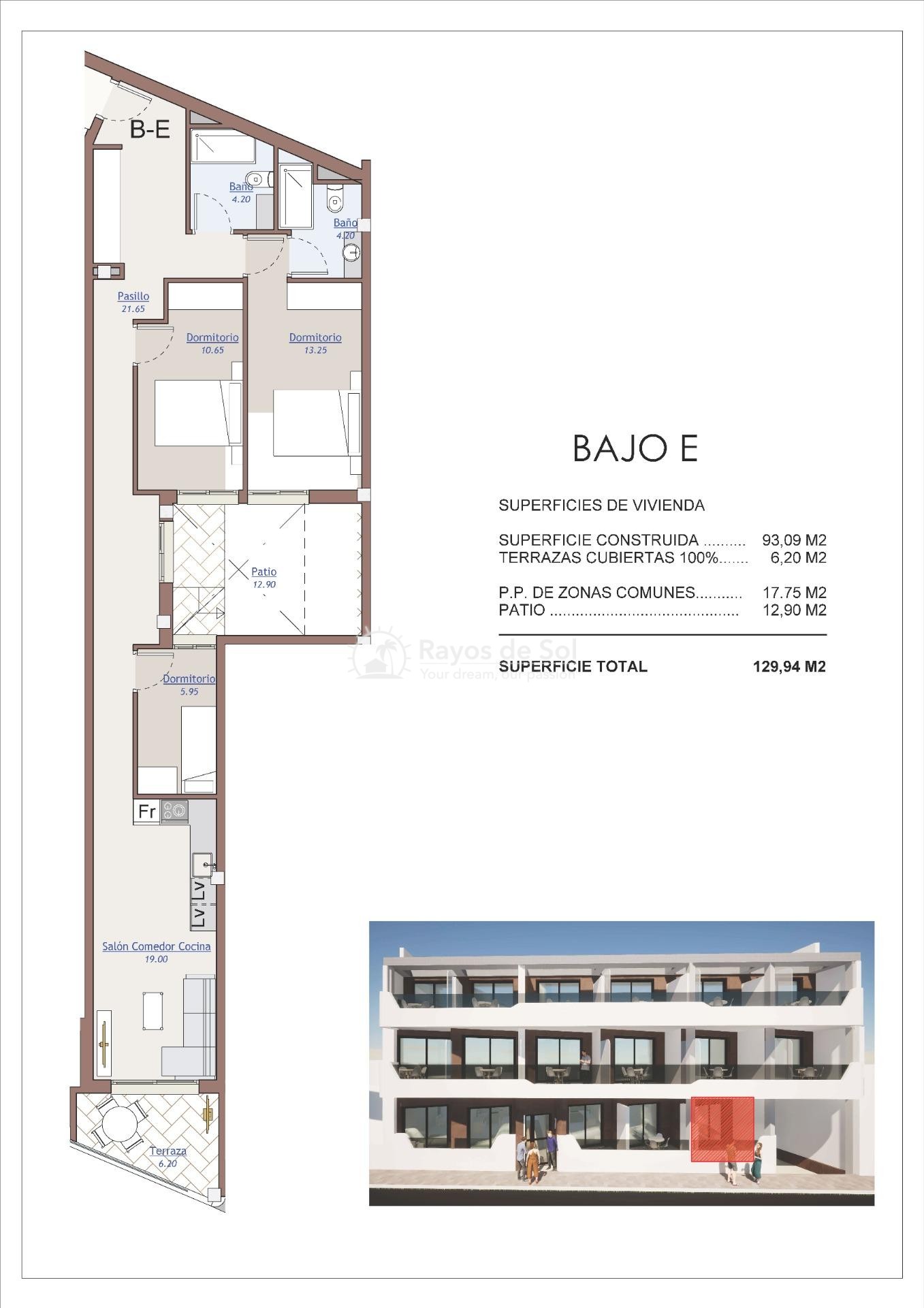 Ground floor apartment  in Torrevieja, Costa Blanca (rds-n7332) - 9