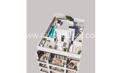 Ático - Obra nueva - Torrevieja - Playa de El Cura
