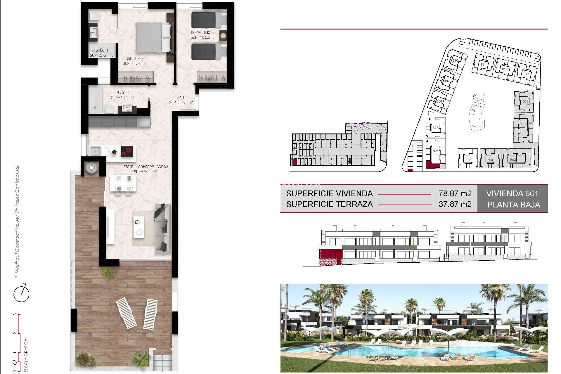 Neue Gebäude - Appartement - Ciudad Quesada/Rojales - Lo Marabú