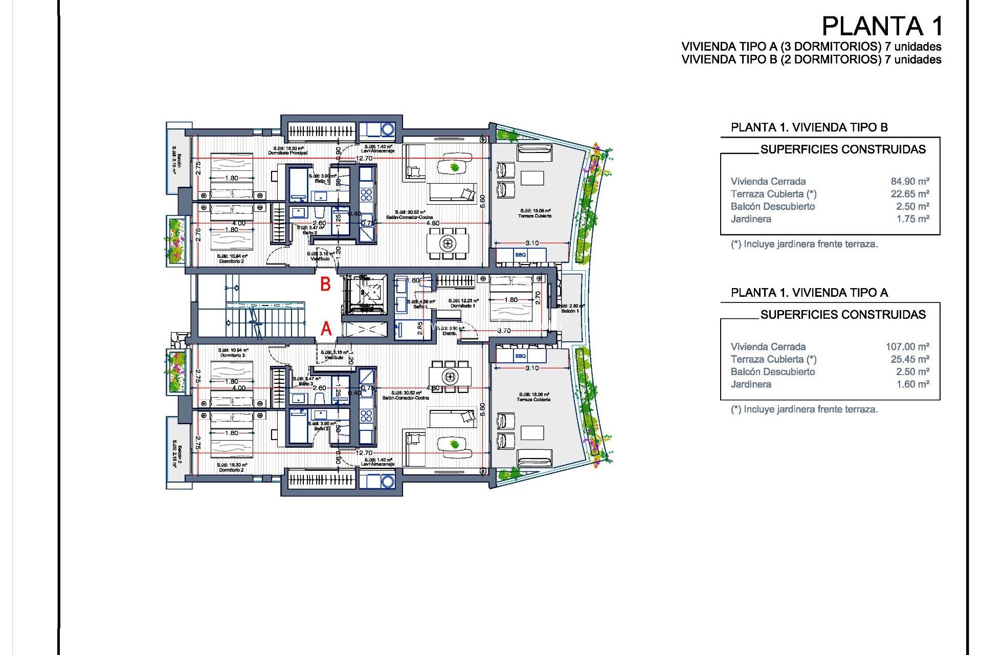 Neue Gebäude - Appartement - La Manga Club - Las Orquídeas