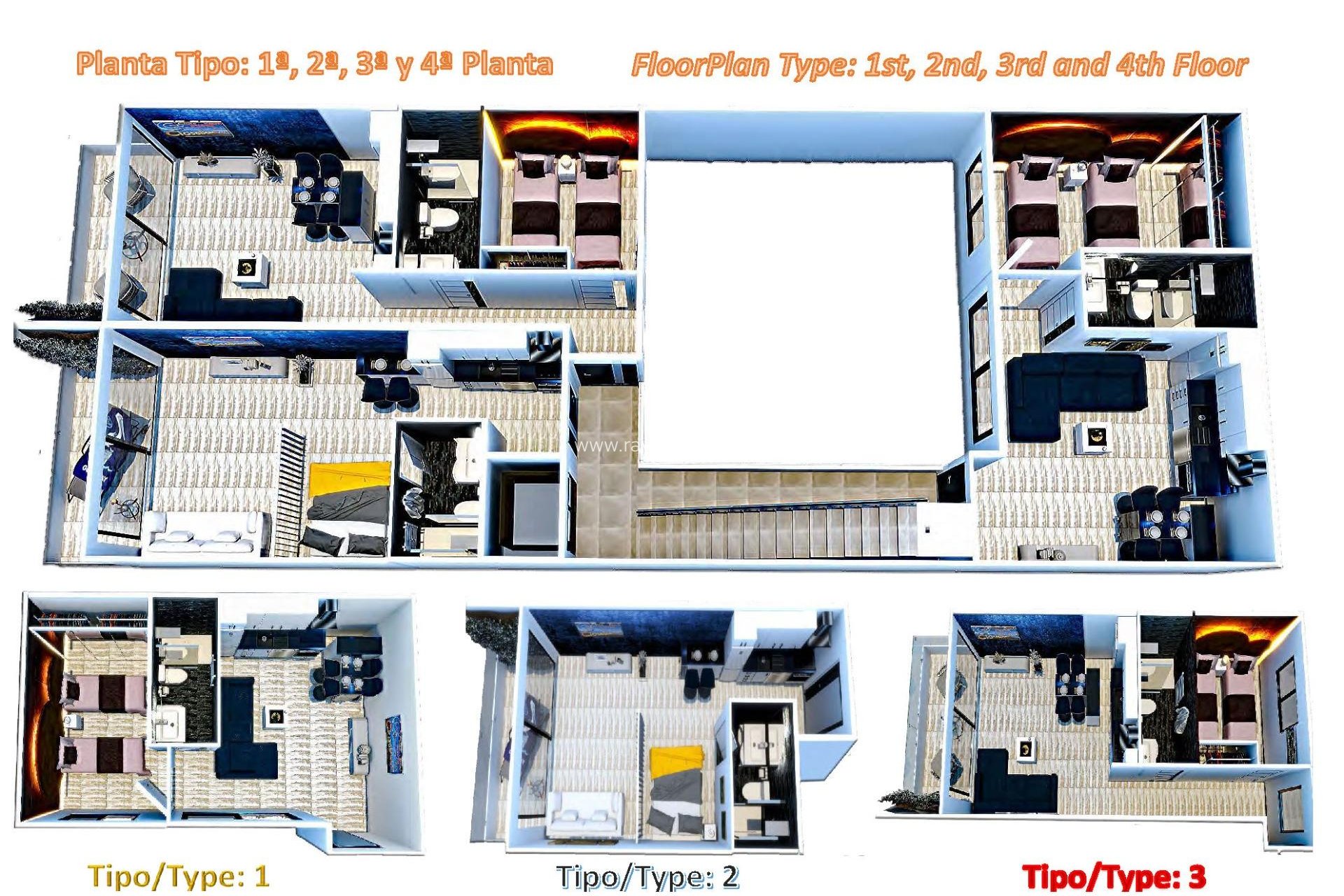 Neue Gebäude - Appartement - Torrevieja - Centro