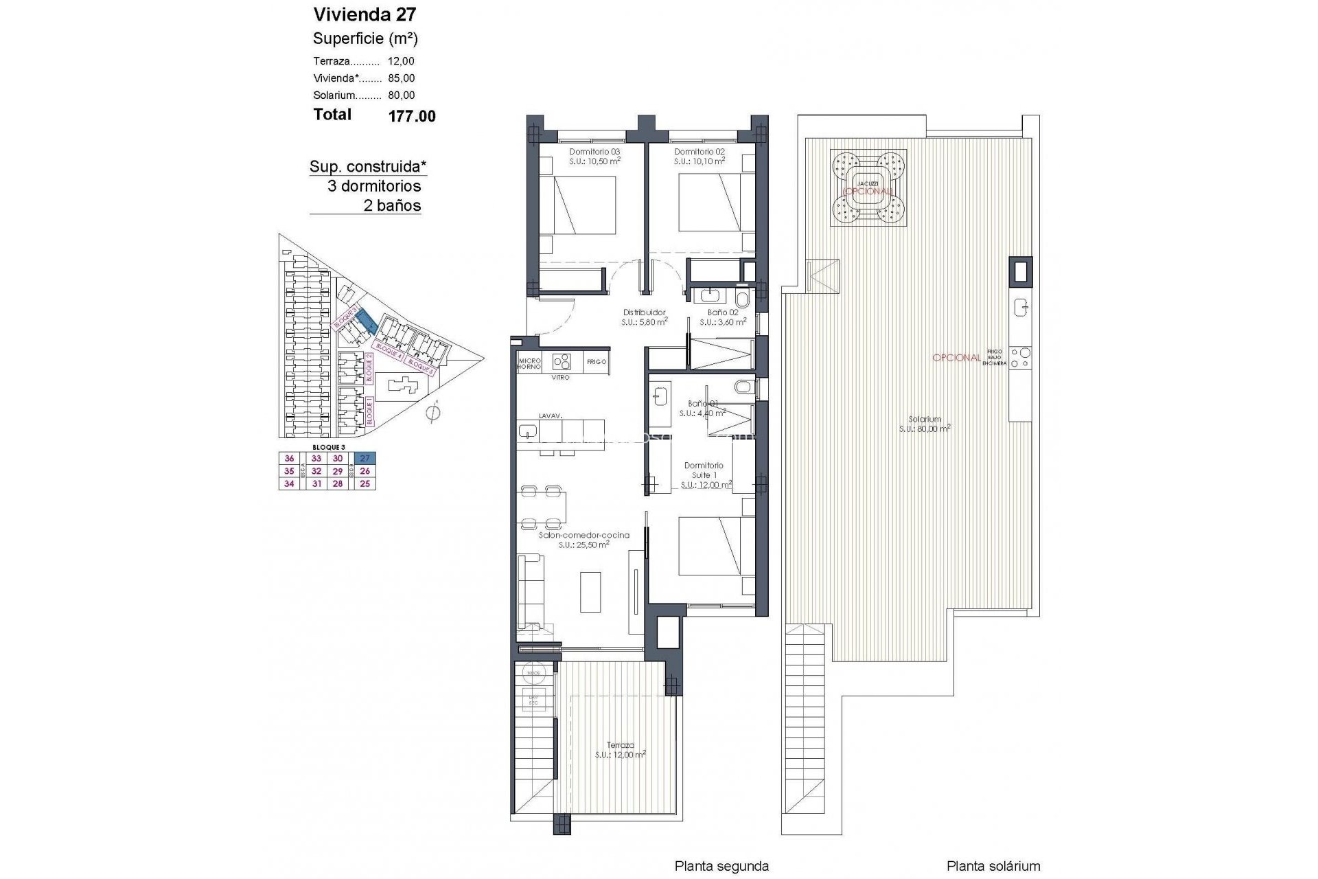 Neue Gebäude - Penthouse - Los Alcazares - Serena Golf