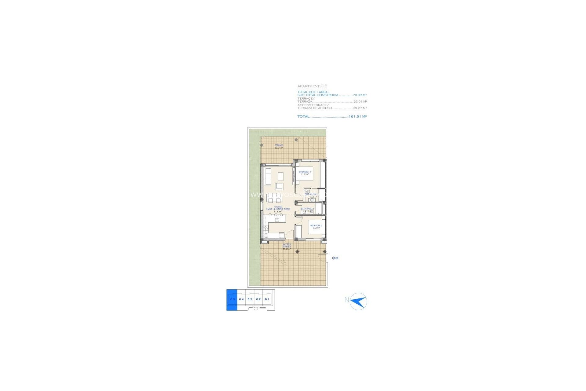 New Build - Apartment - Los Alcazares - Serena Golf
