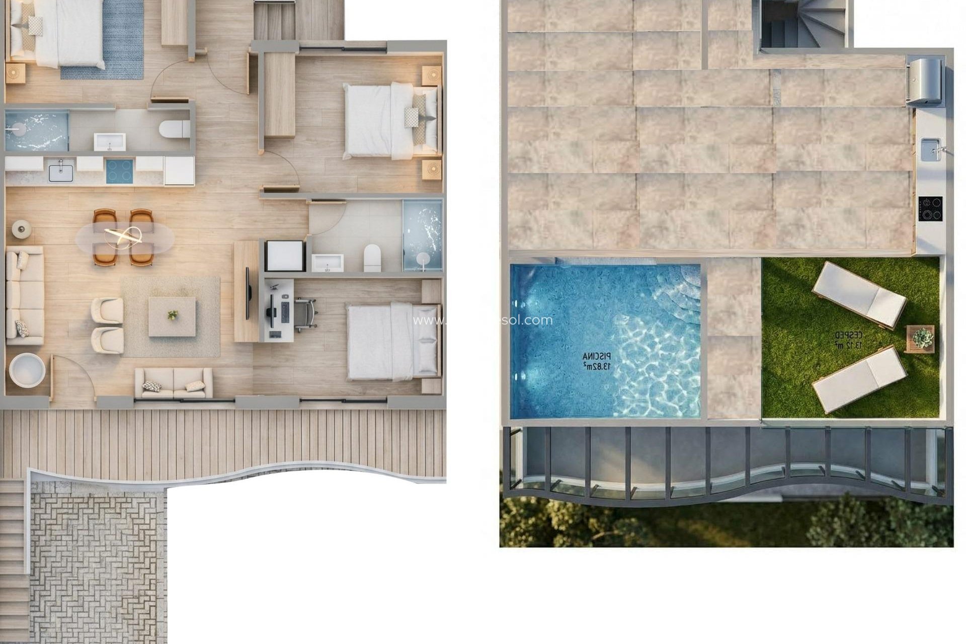 New Build - Apartment - Pilar de la Horadada - parques de Andromeda