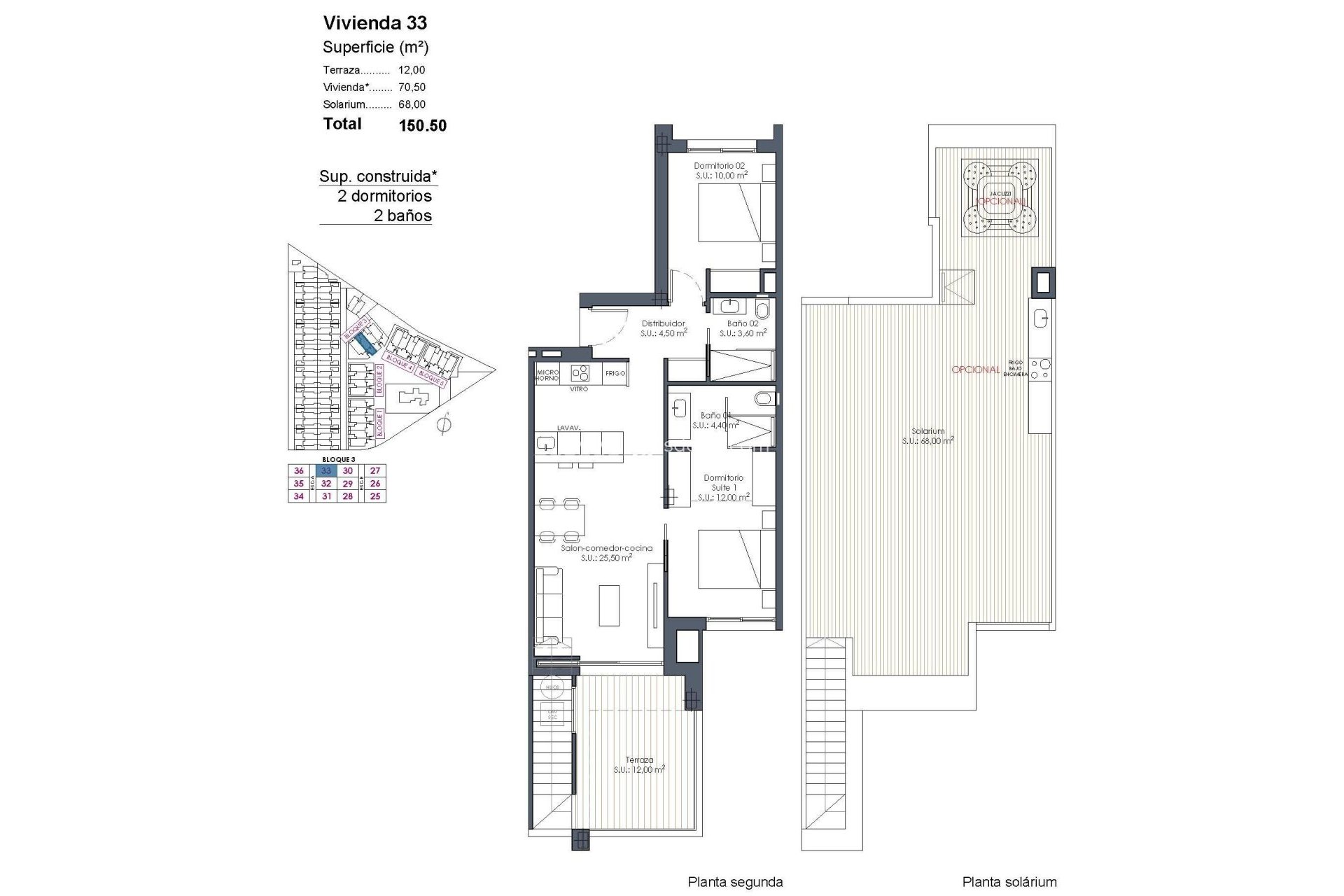 New Build - Penthouse - Los Alcazares - Serena Golf