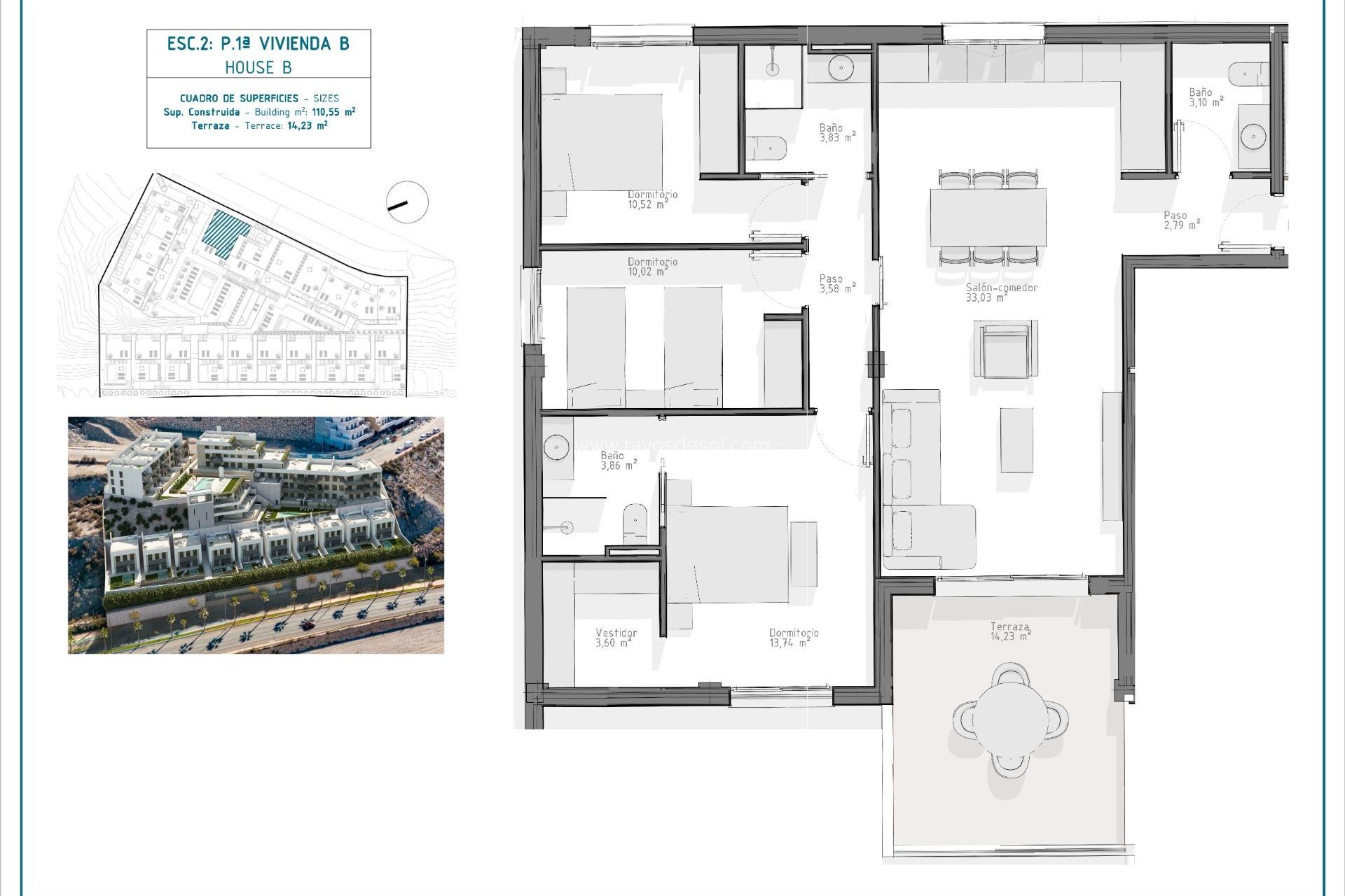 Nieuwbouw - Appartement - Aguilas - El Hornillo