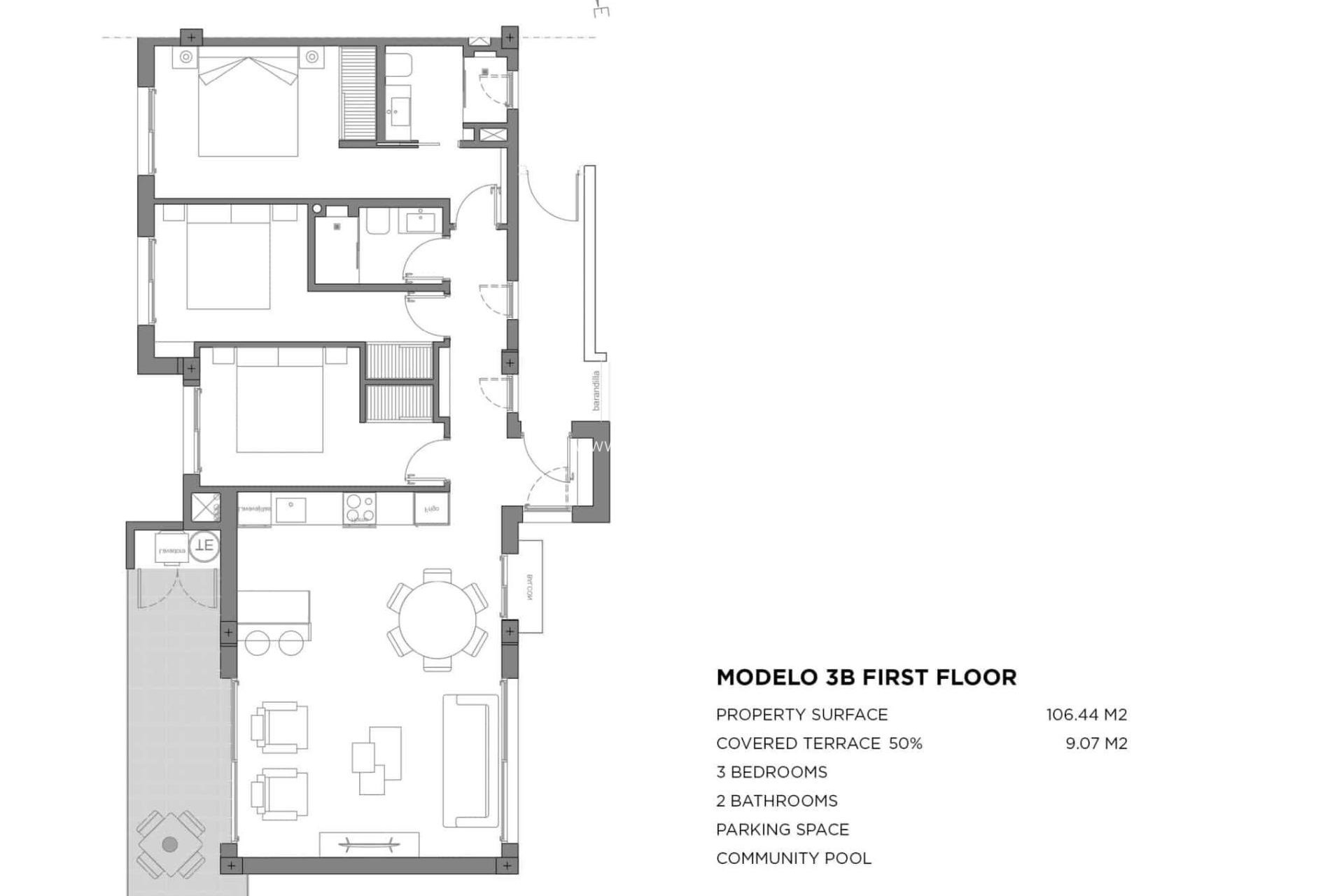 Nieuwbouw - Appartement - Los Alcazares - Parque Diana