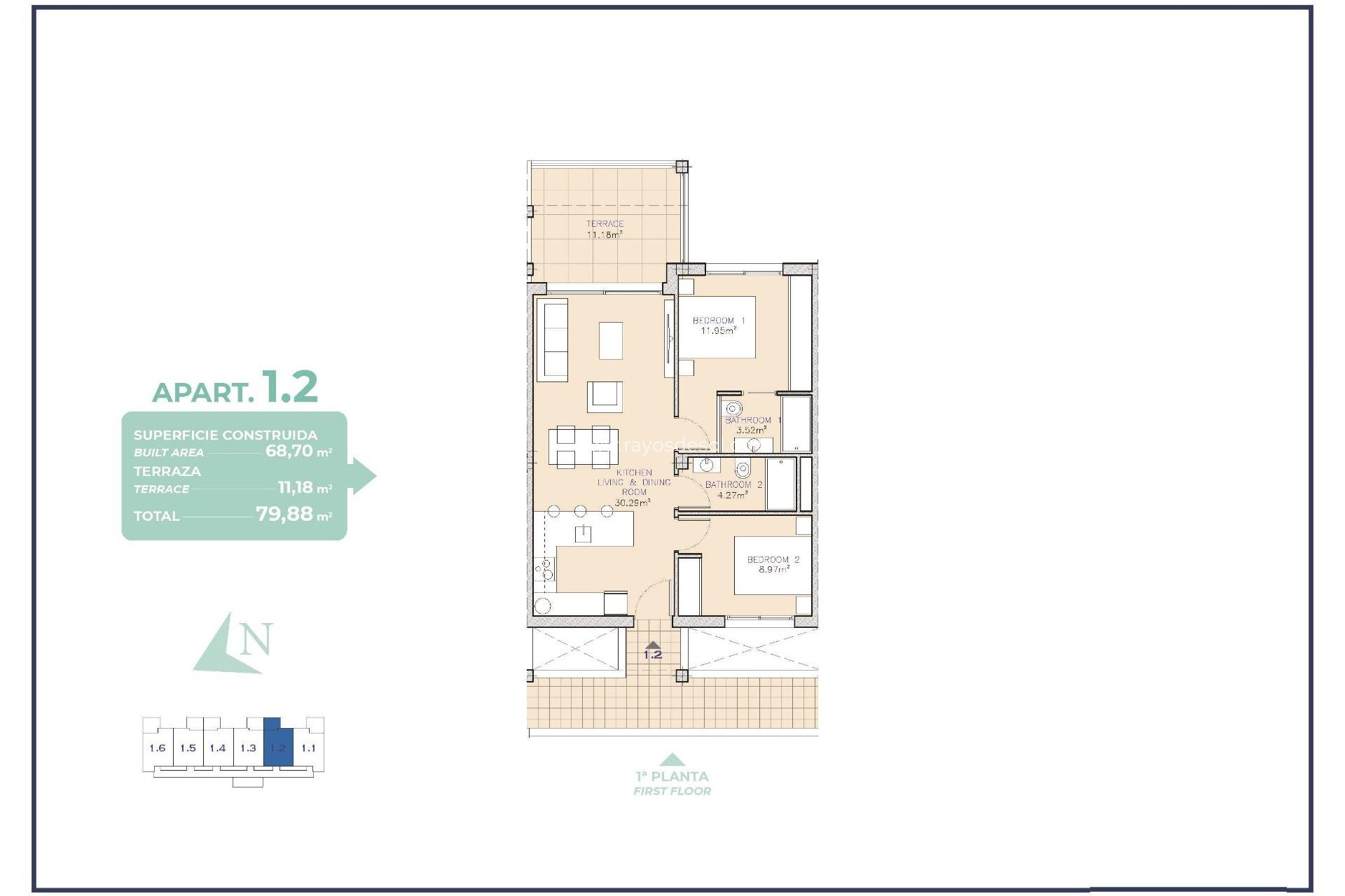 Nieuwbouw - Appartement - Los Alcazares - Serena Golf