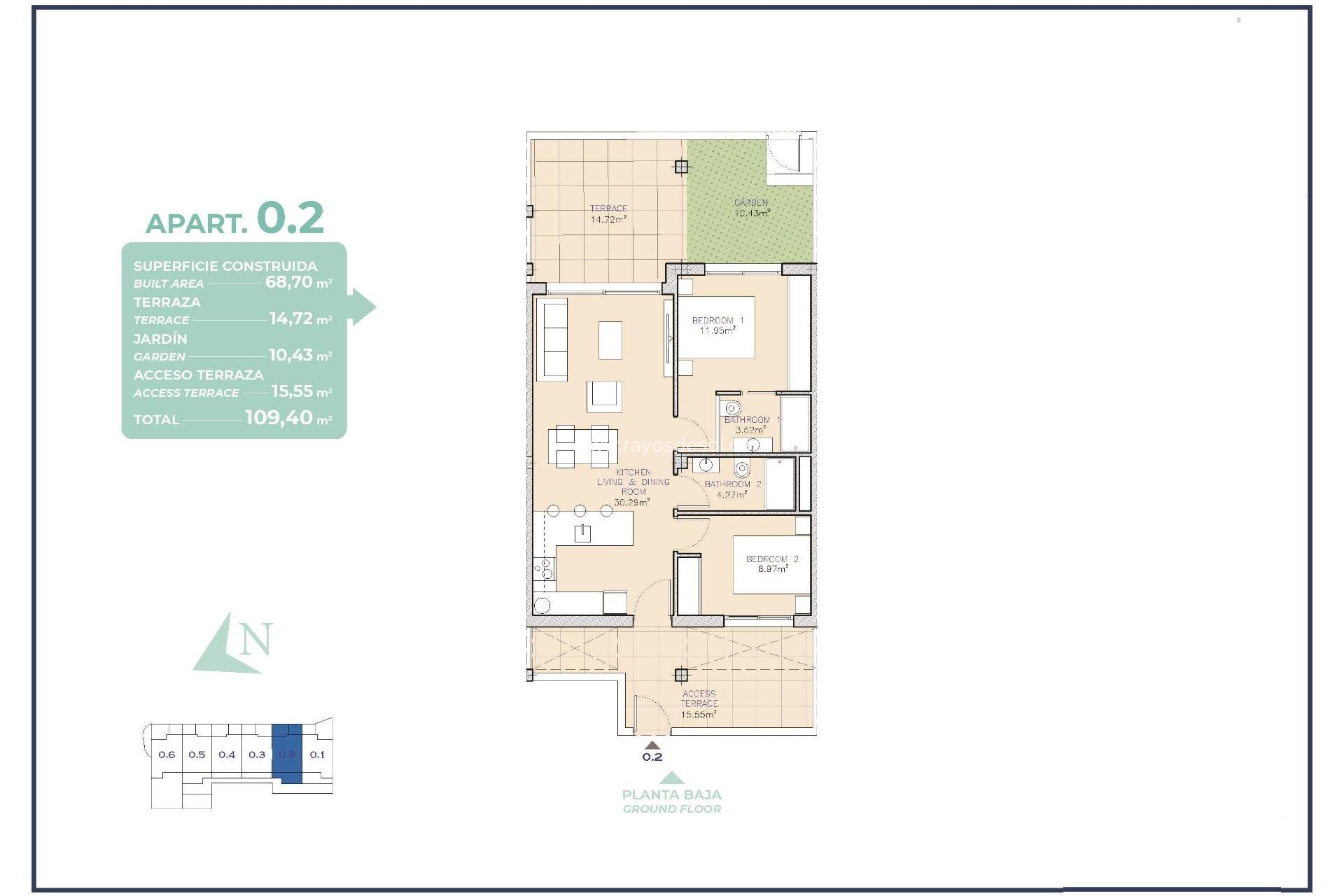 Nieuwbouw - Appartement - Los Alcazares - Serena Golf