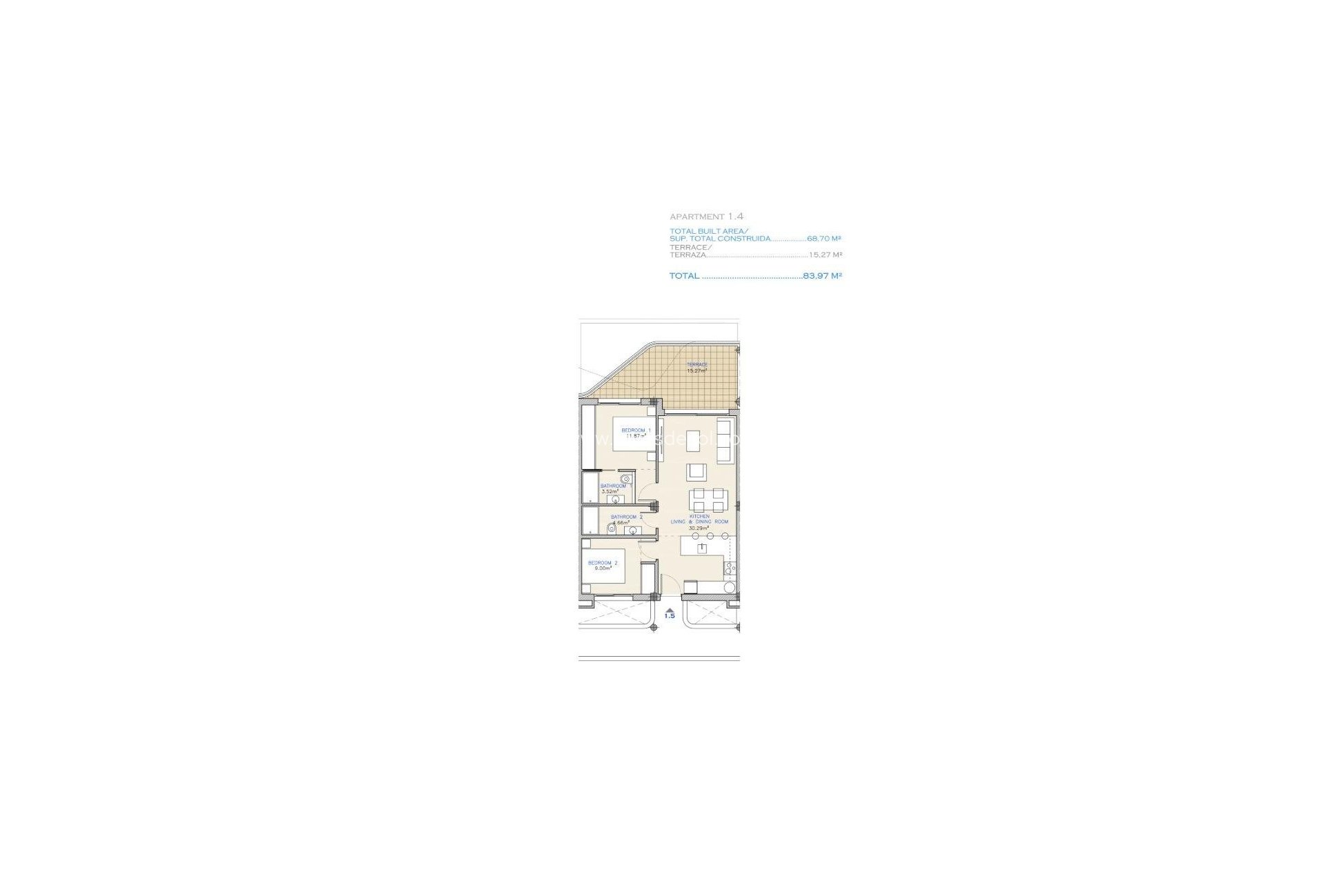 Nieuwbouw - Appartement - Los Alcazares - Serena Golf