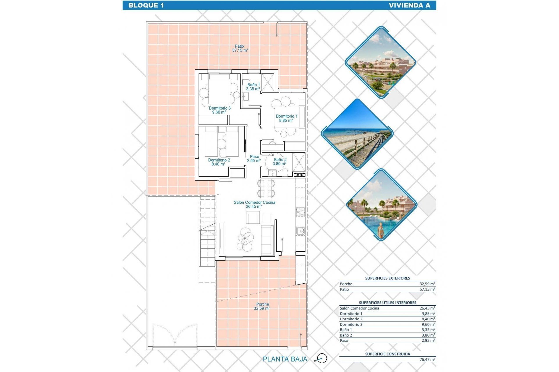 Nieuwbouw - Appartement - Pilar de la Horadada - Lo Monte