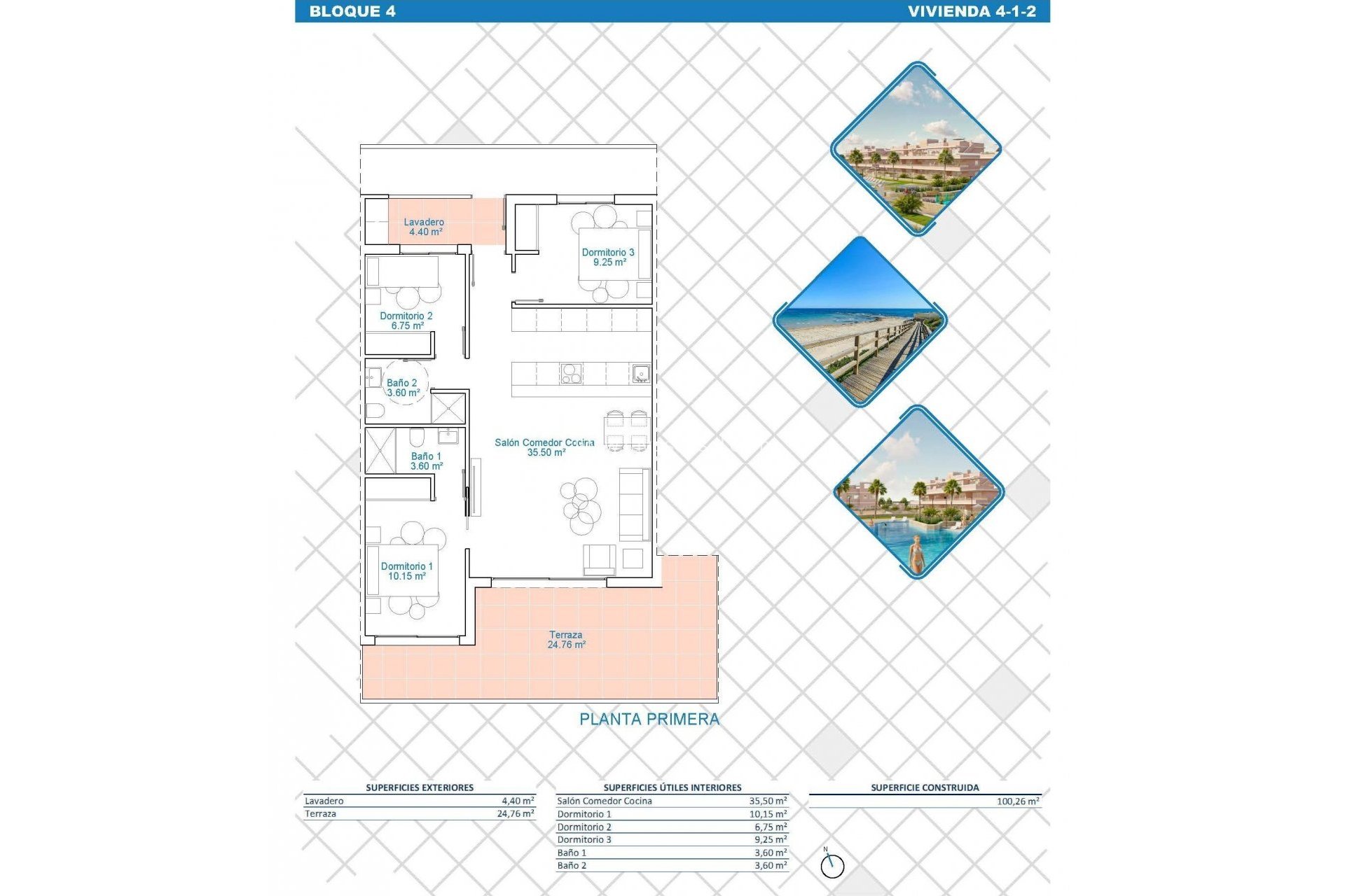 Nieuwbouw - Appartement - Pilar de la Horadada - Lo Monte