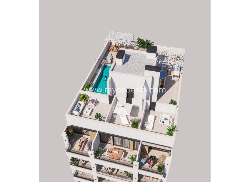 Nieuwbouw - Appartement - Torrevieja - Playa de El Cura