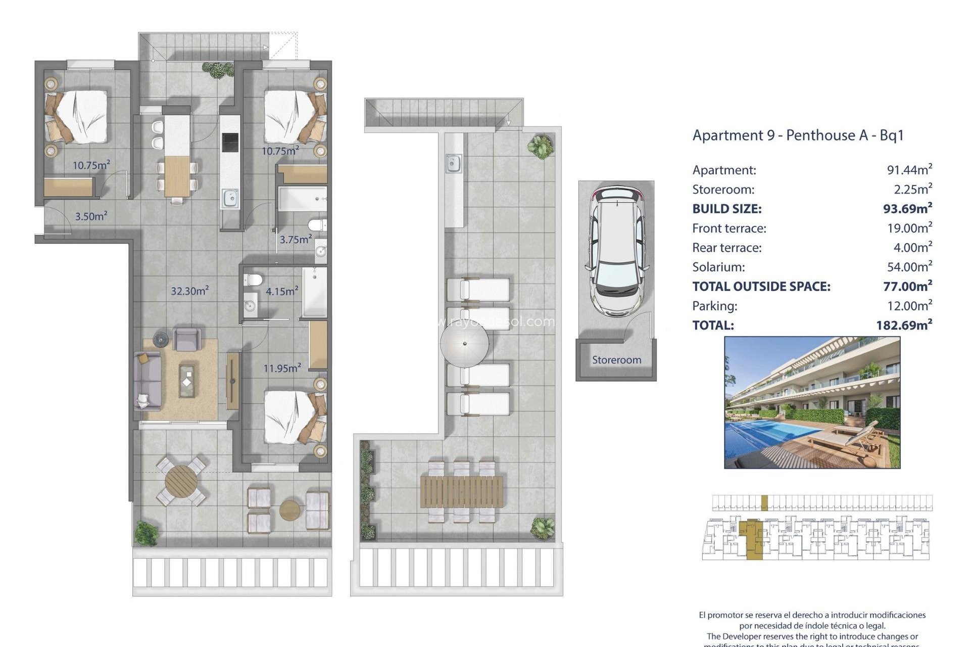 Nieuwbouw - Penthouse - Los Alcazares - Los Narejos