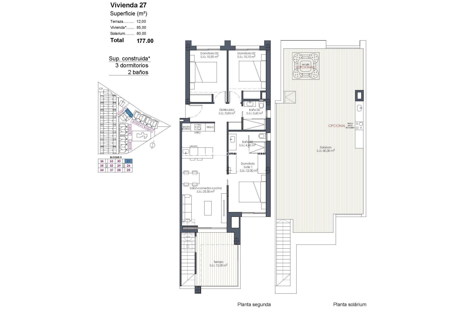 Nieuwbouw - Penthouse - Los Alcazares - Serena Golf