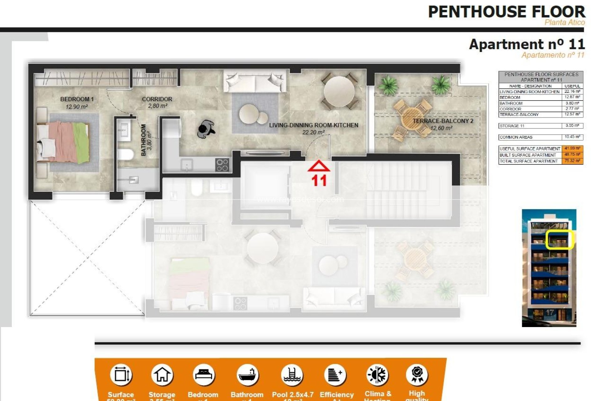 Nieuwbouw - Penthouse - Torrevieja - Playa del Acequión