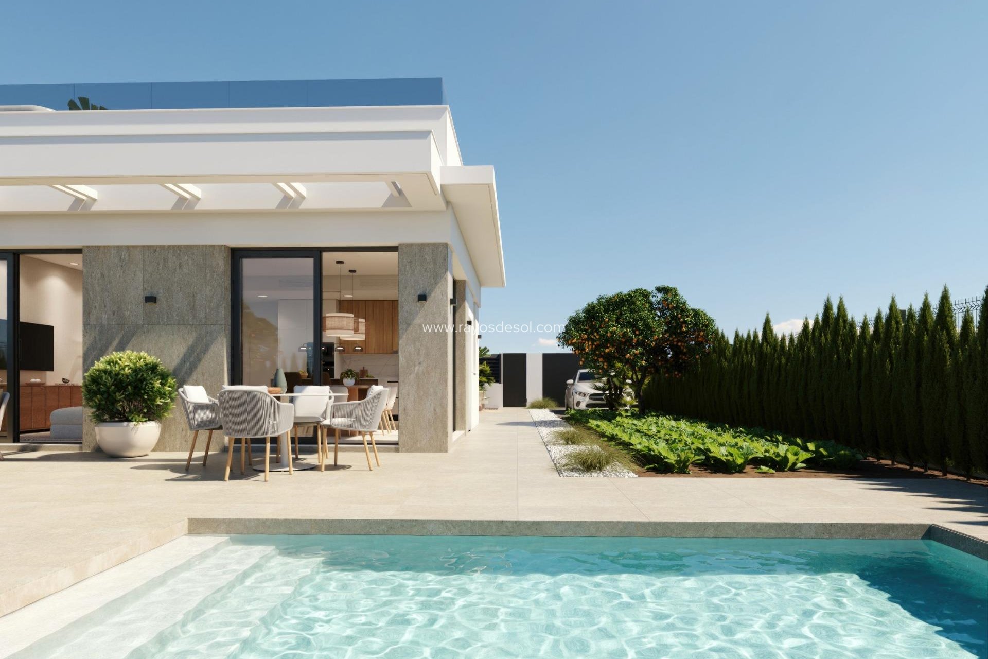 Nieuwbouw - Villa - Fuente Álamo - Hacienda Del Álamo Golf