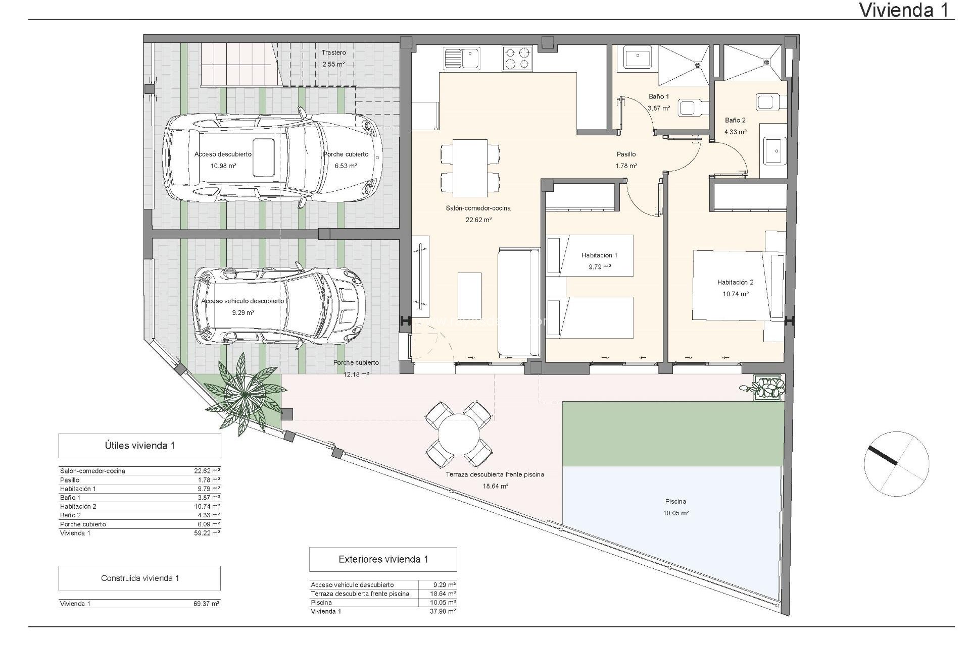 Nieuwbouw Woningen - Appartement begane grond - San Pedro del Pinatar - Lo Pagan