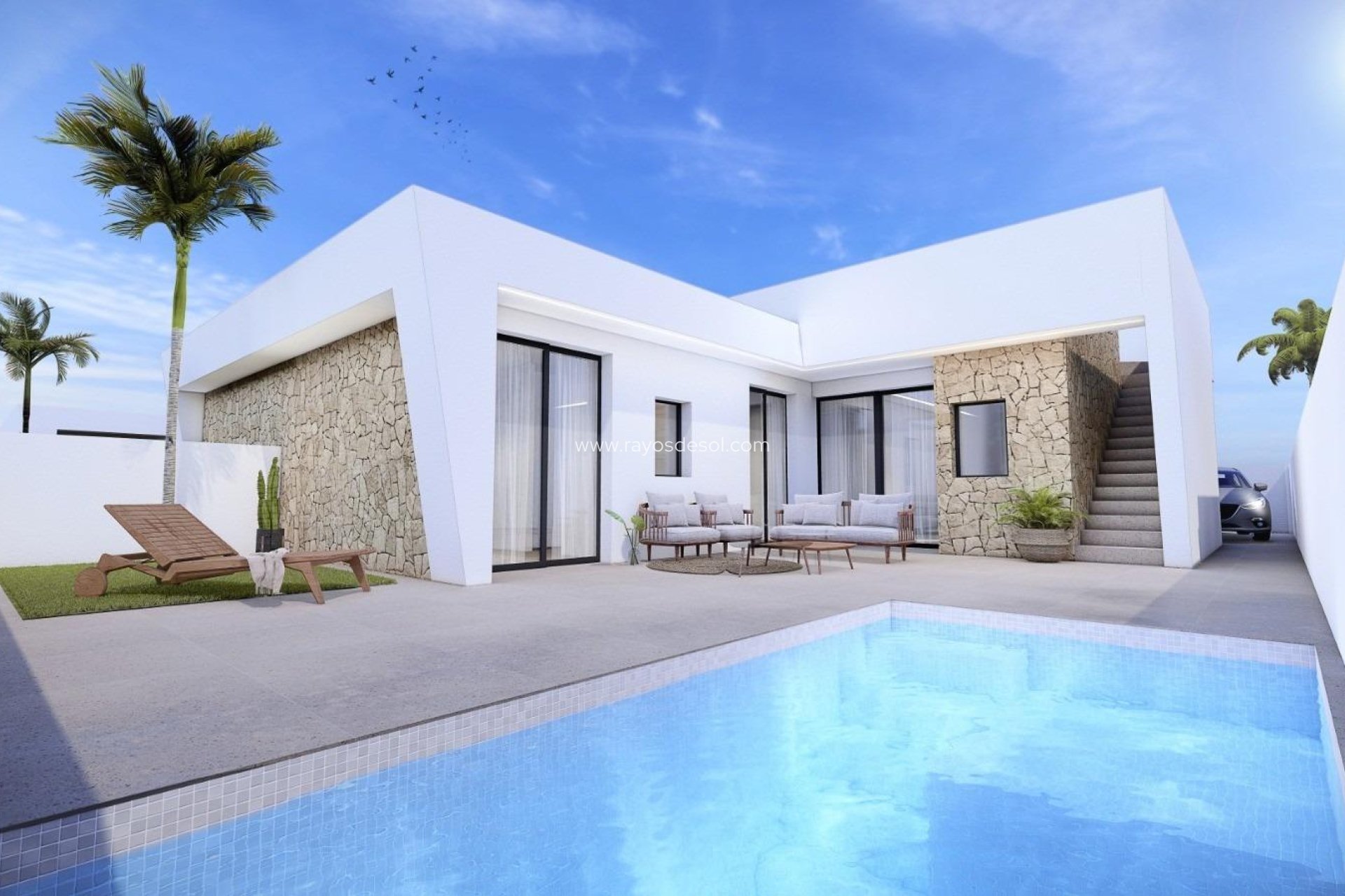 Nieuwbouw Woningen - Villa - Torre Pacheco - Roldán