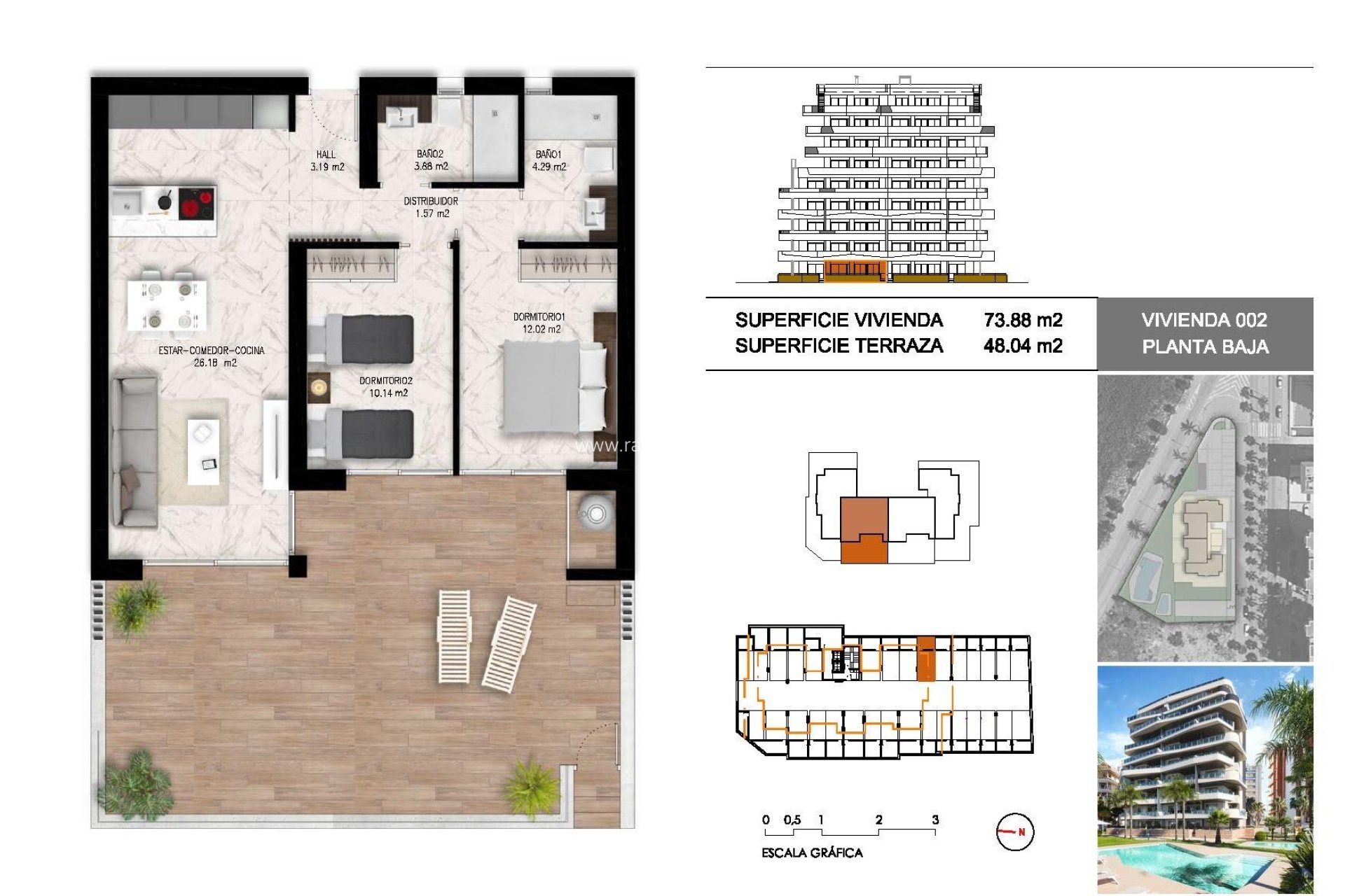 Obra nueva - Apartamento / piso - Guardamar del Segura - Puerto Deportivo