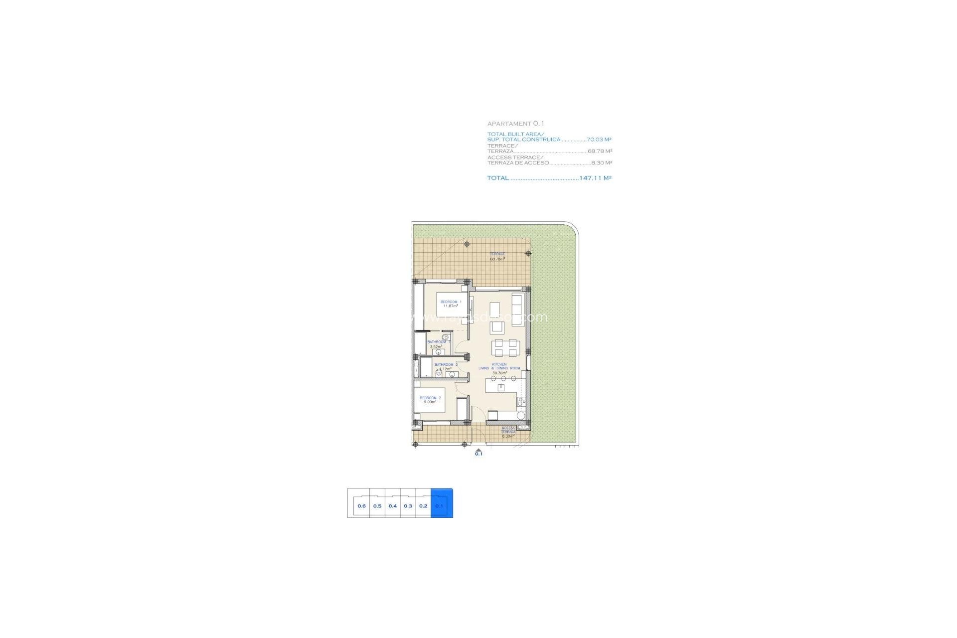 Obra nueva - Apartamento / piso - Los Alcazares - Serena Golf