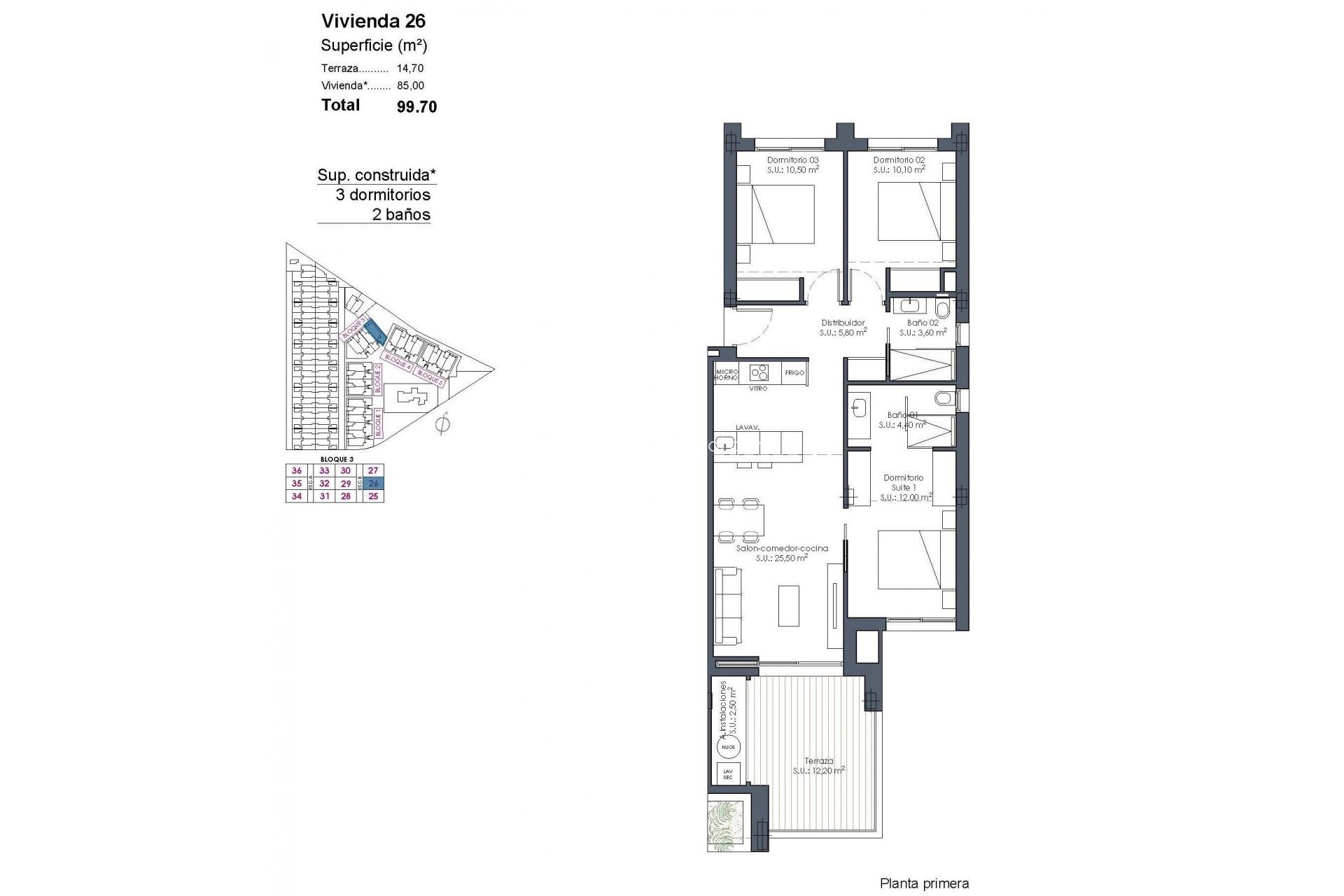 Obra nueva - Apartamento / piso - Los Alcazares - Serena Golf
