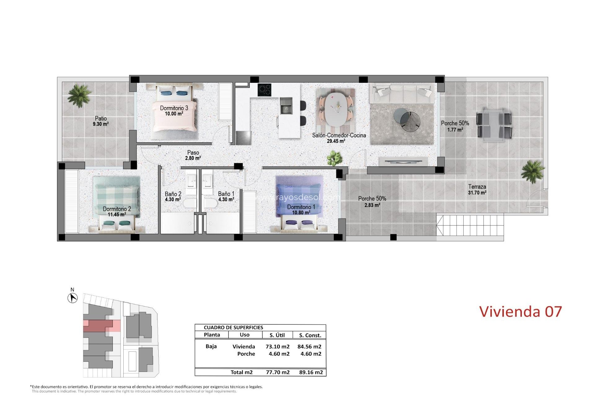 Obra nueva - Apartamento / piso - Pilar de la Horadada - pueblo