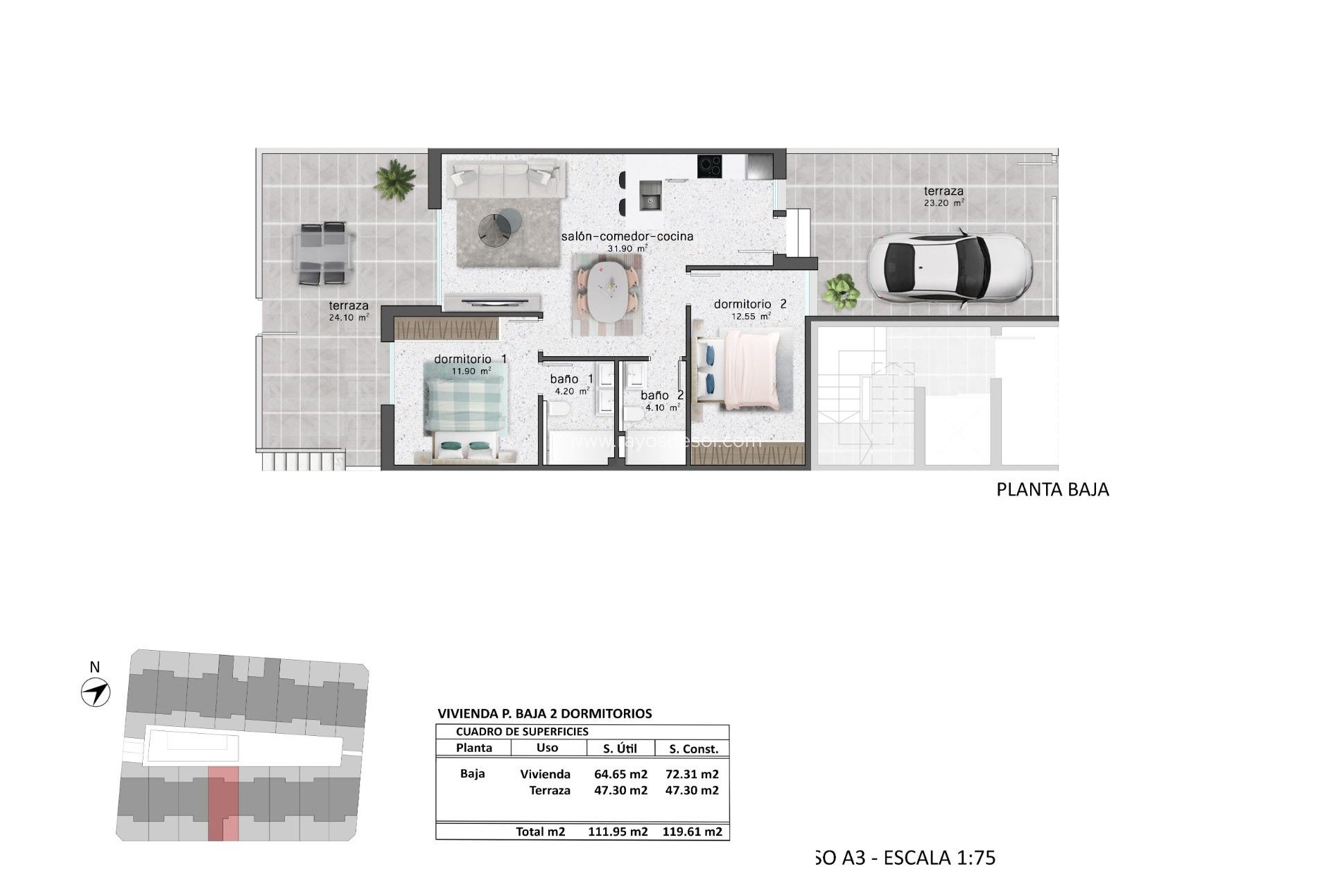 Obra nueva - Apartamento / piso - Pilar de la Horadada