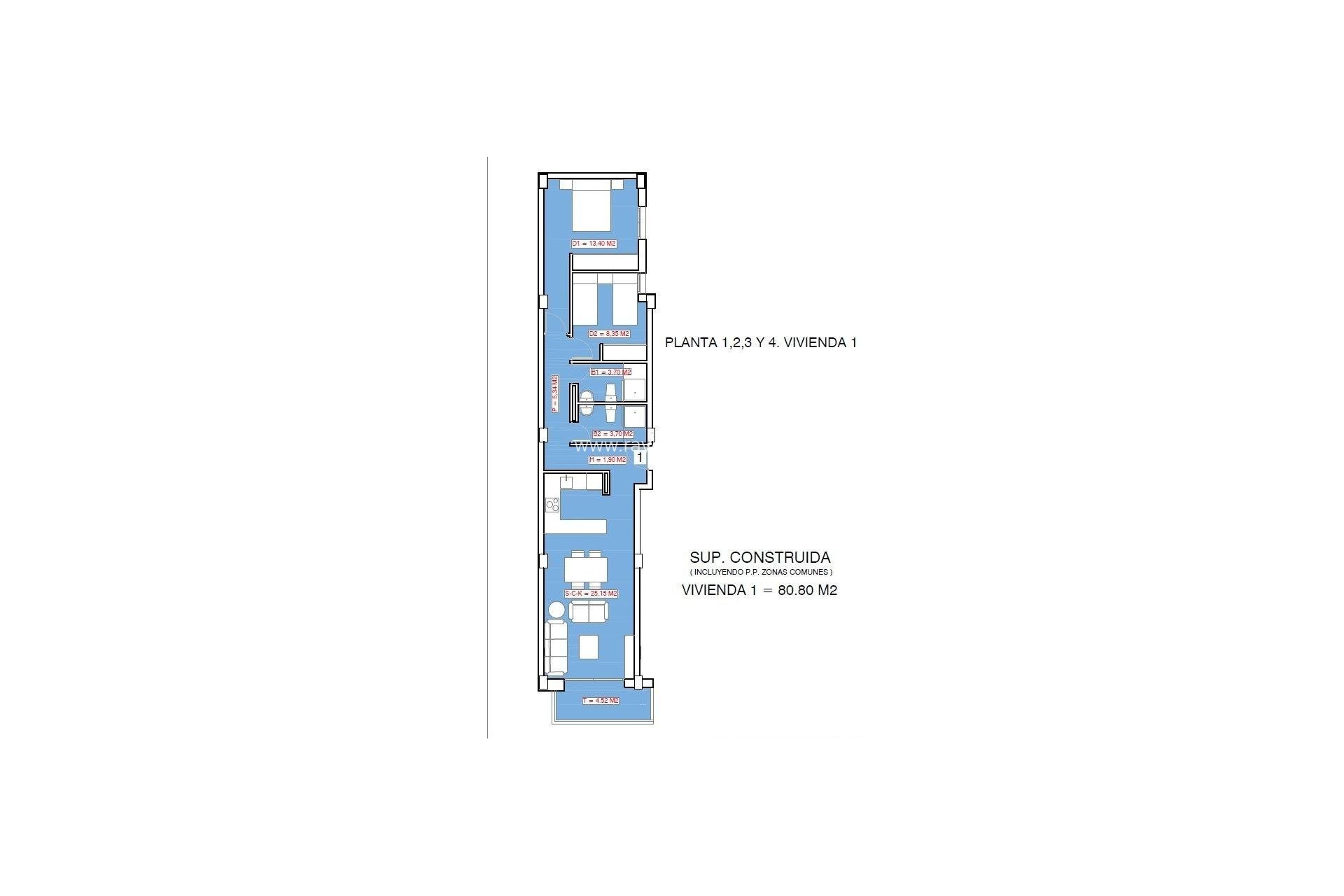 Obra nueva - Apartamento / piso - Torrevieja - Playa El Acequión