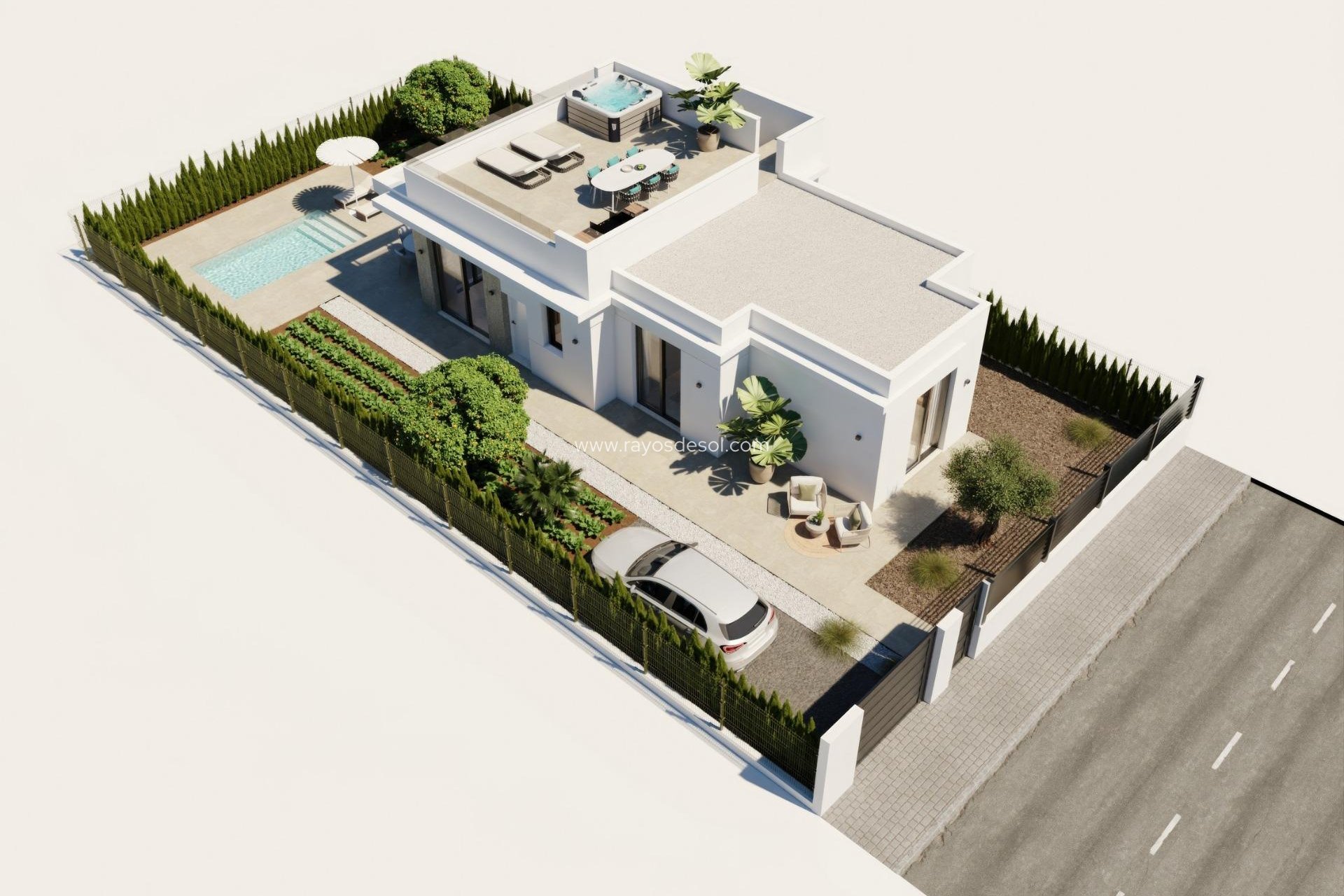 Obra nueva - Villa - Fuente Álamo - Hacienda Del Álamo Golf