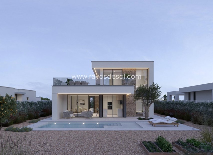 Obra nueva - Villa - Fuente Álamo - Hacienda del Alamo