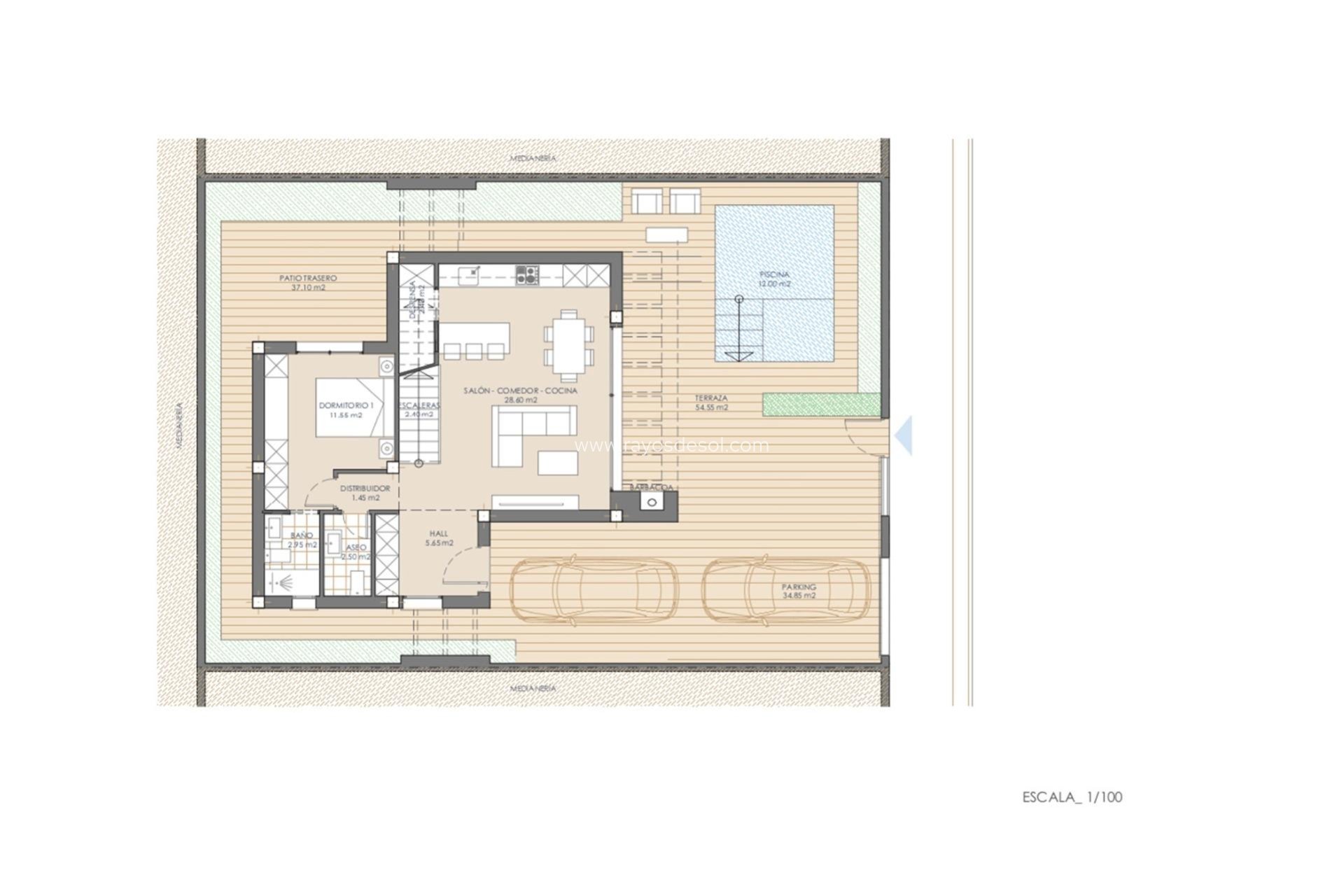 Obra nueva - Villa - San Juan de los Terreros - Las Mimosas