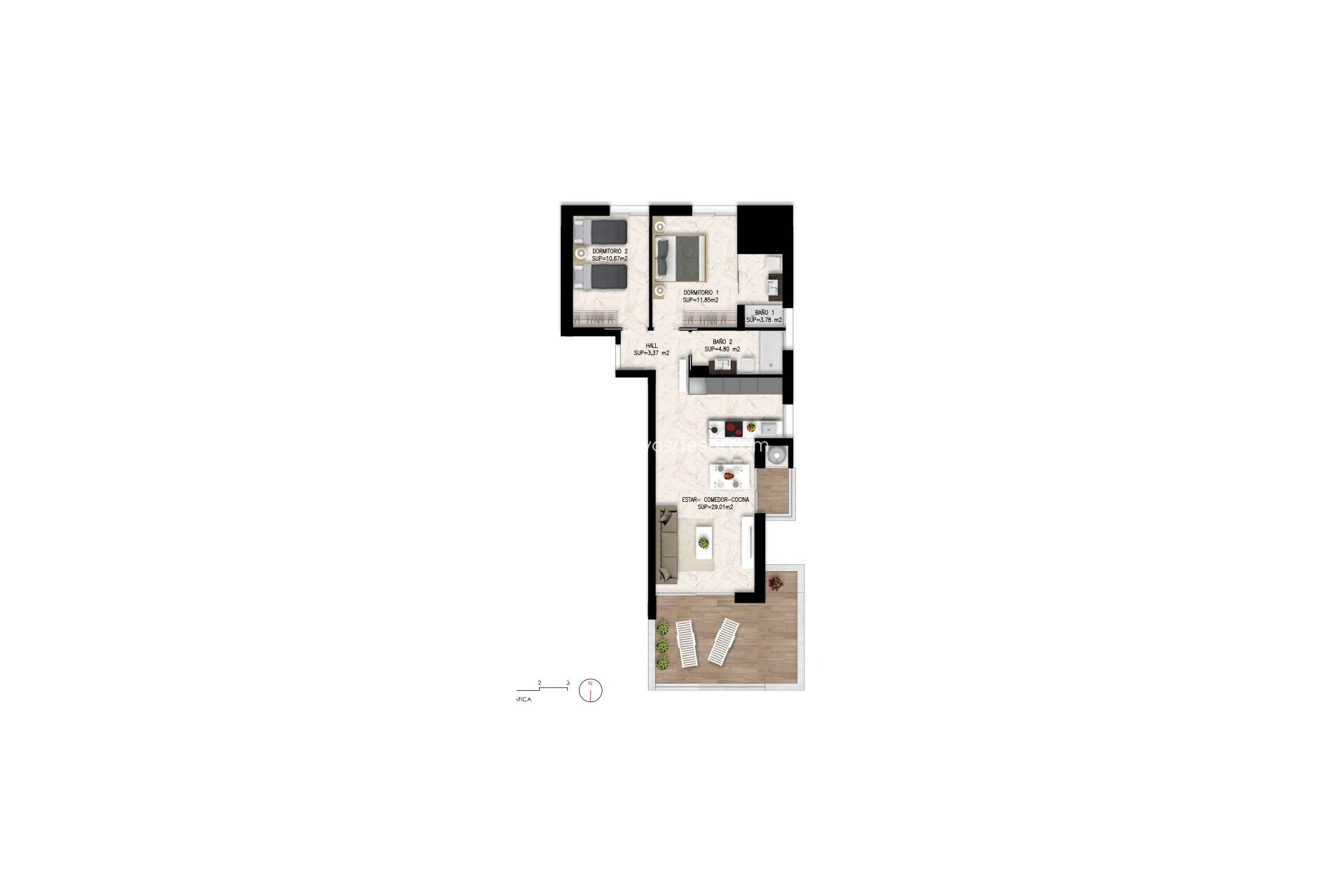 Resale - Apartment - Orihuela Costa - Villamartín